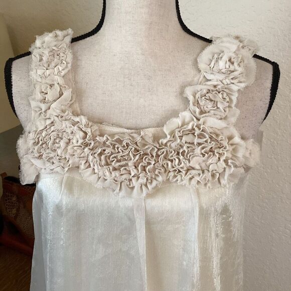 Anne Turtaut Champagne Ethereal, Whimsical Baby Doll Dress Size S Fairycore - Picture 4 of 14